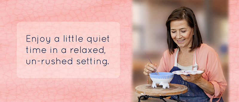 Home page image slider for website, Enjoy a little quiet time in a relaxed, unrushed setting