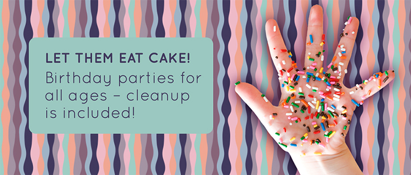 Home page image slider for website, Let them eat Cake! Birthday parties for all ages