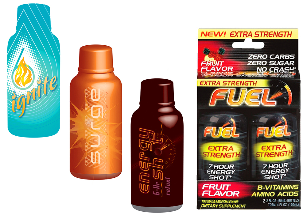 Packaging concepts for CVS Brand, 5-Hour Energy Shot