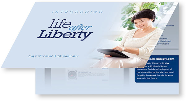 Life After Liberty pop-up brochure fold sequence 1